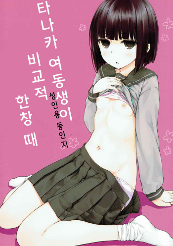 (C91) [SuperFlatLolinitron (Focke Wolf)] Tanaka Imouto ga Warito Sakarige (Tanaka-kun wa Itsumo Kedaruge) [Korean] cover