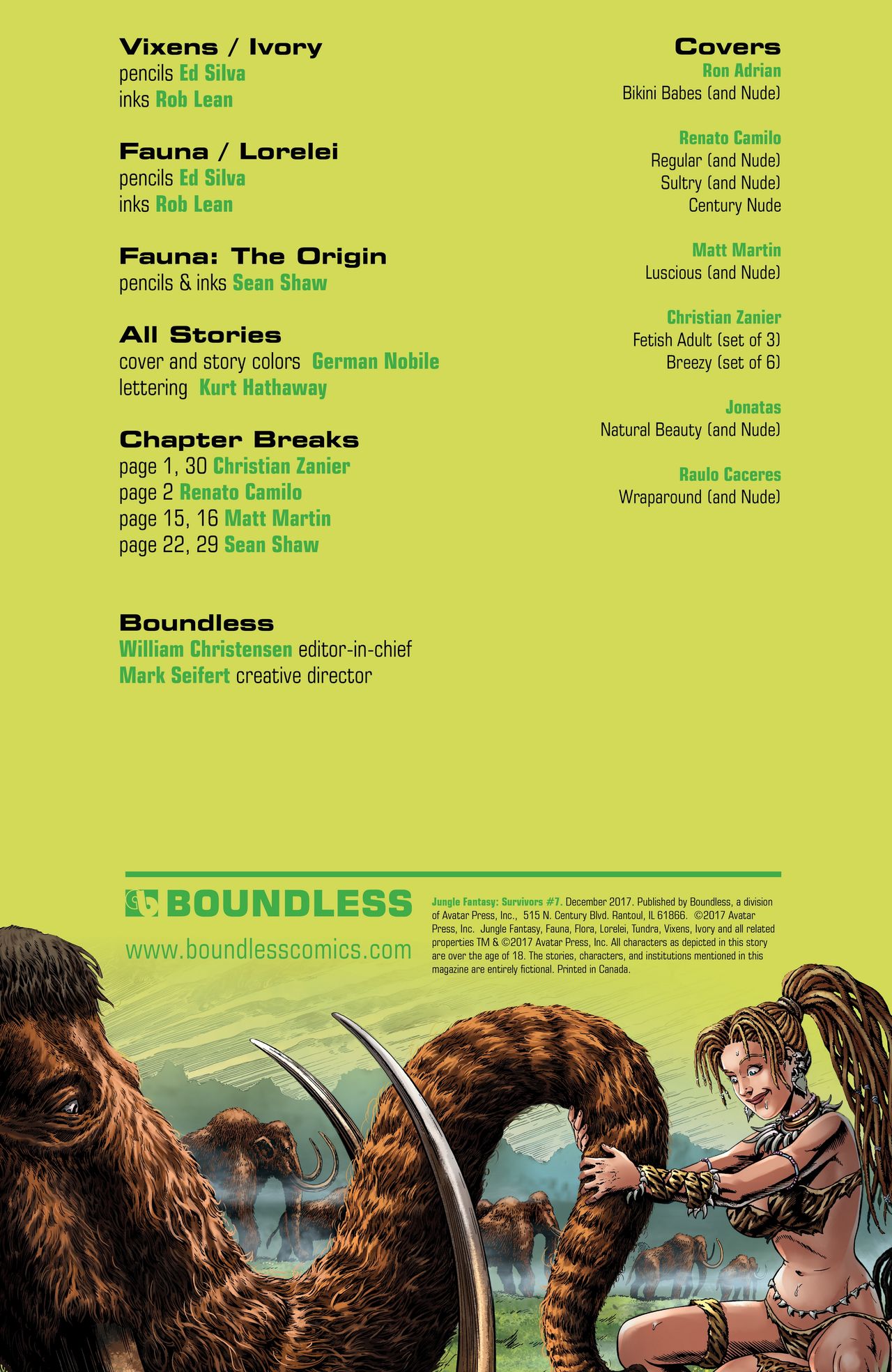 Jungle Fantasy - Survivors #7 page 2 full
