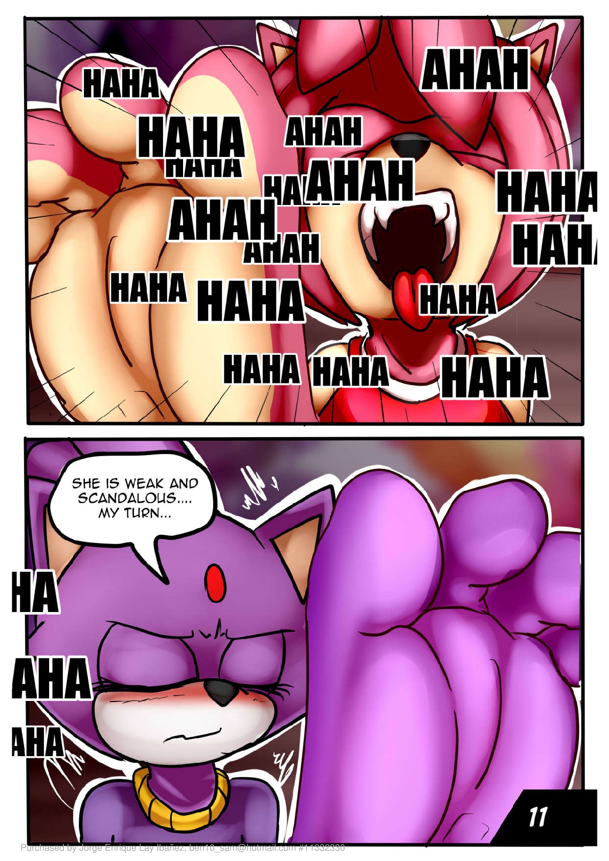 Amy and Blaze tickle endurance page 11 full