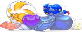 Sexy artwork of Mecha/Metal Sonic cover