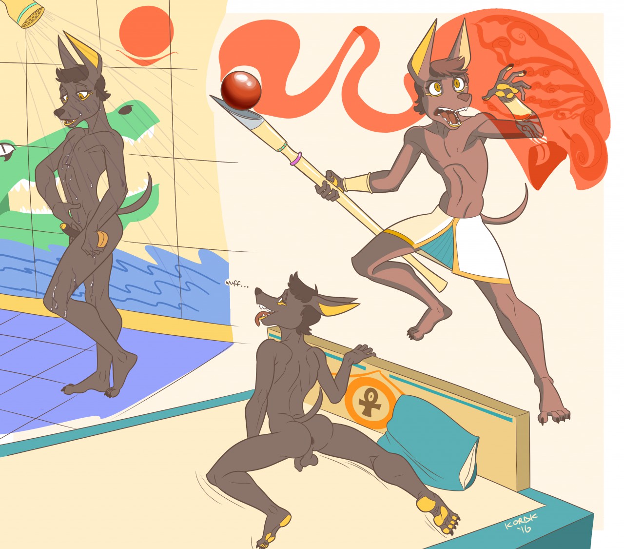 Egyptian Femboi Gods by Korak Sinatra page 1 full