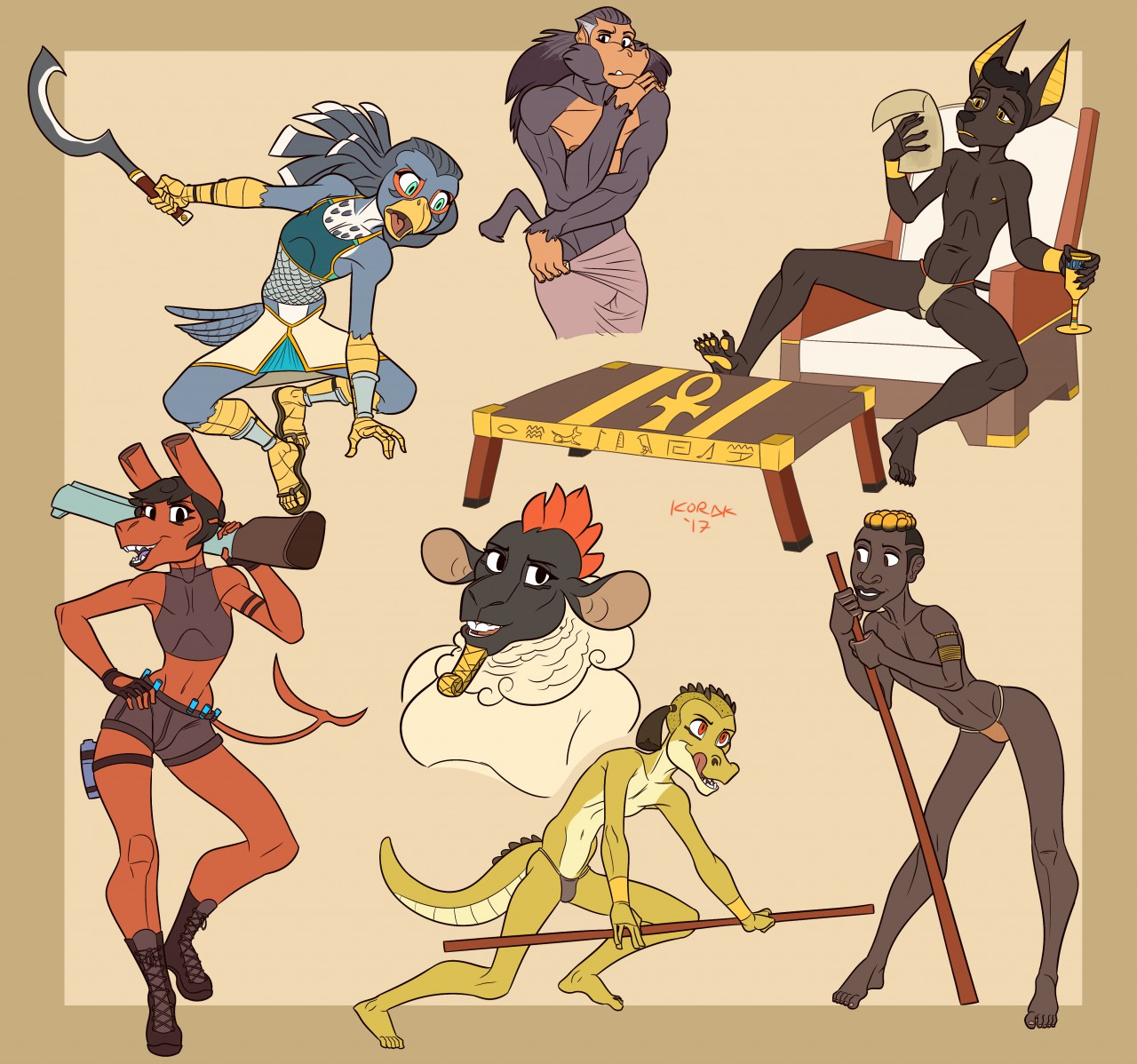 Egyptian Femboi Gods by Korak Sinatra page 5 full