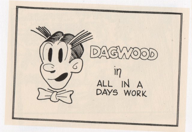 Dagwood in All in a Day's Work page 1 full