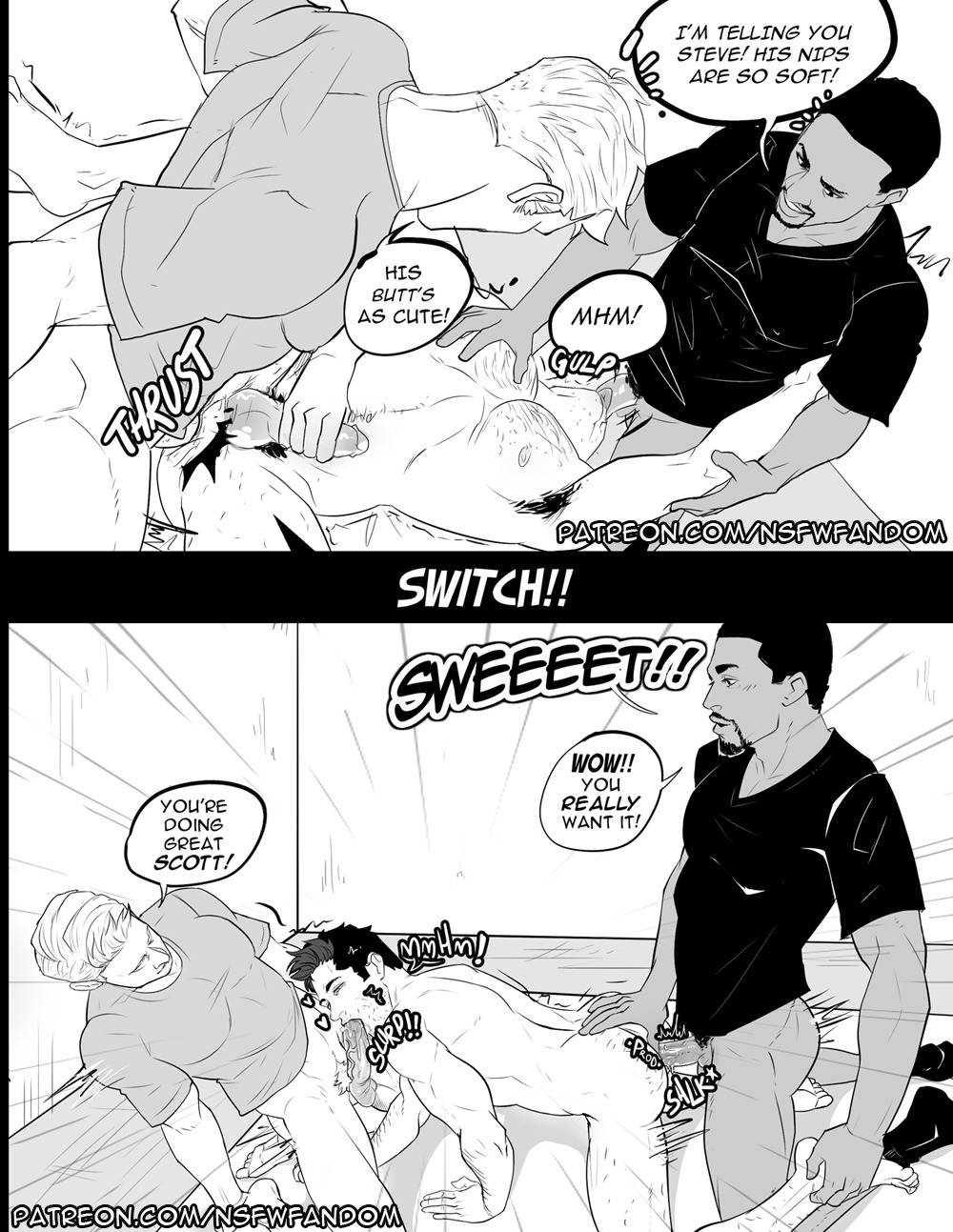 Antman, Cap, and Falcon Threesome page 6 full