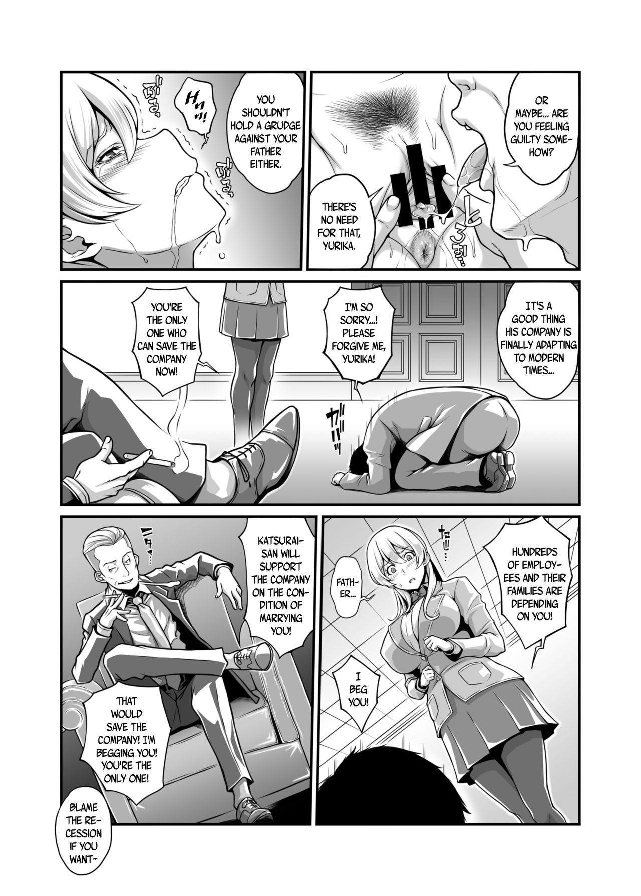 Daraku Reijou Hakoiri Ojou-sama Netorare Choukyou Kiroku | The NTR Diaries  of a Sheltered Young Ojou-Sama - Page 11 - Comic Porn XXX