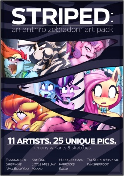 STRIPED: a anthro zebradom art pack