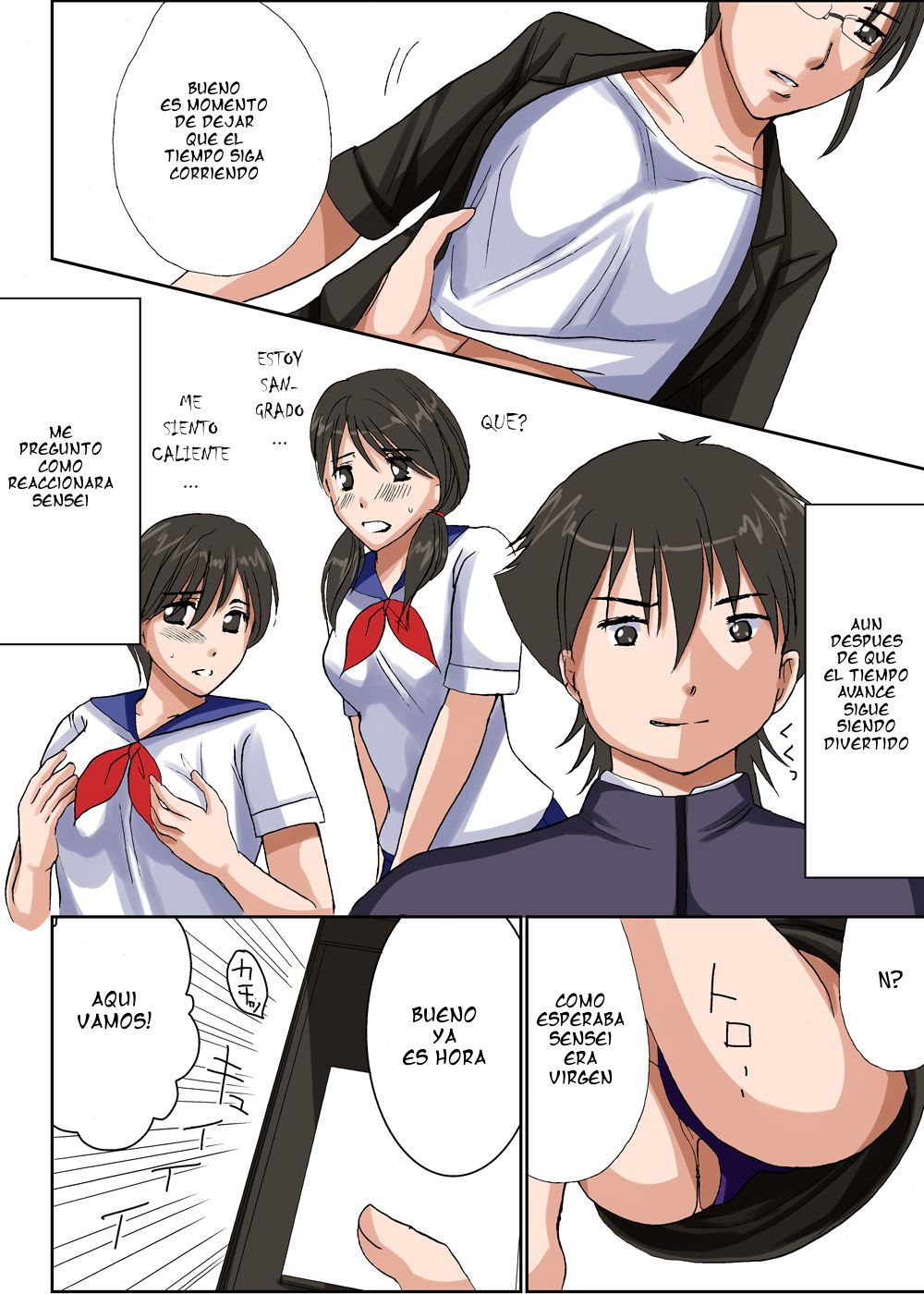 Teisou Kannen no Tsuyoi Misoji, Shojo no Jimi na Sensei o Jikan Teishichuu ni Nando mo Okashiteitara Ninshin Shichatta! page 10 full
