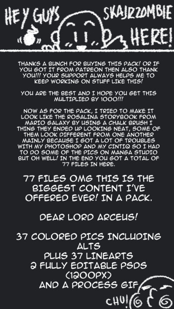 [SkaJrZombie] Rosalina and friends pack cover
