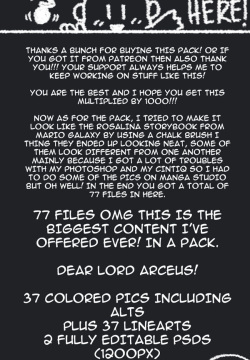 Rosalina and friends pack