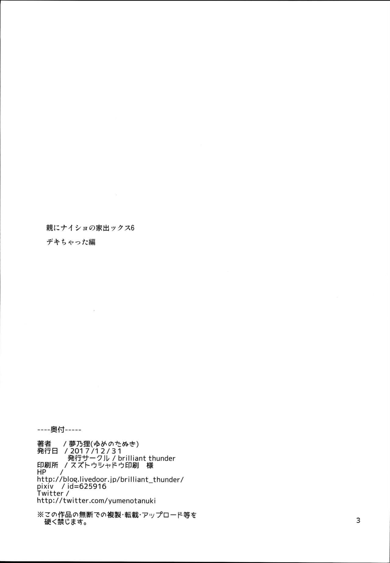 Oya ni Naisho no Iedex 6 - Dekichatta Hen page 3 full