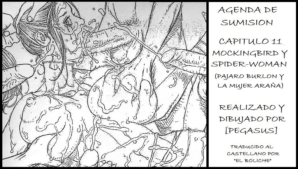 Agenda de Sumision 011 Mockingbird and SpiderWoman page 1 full